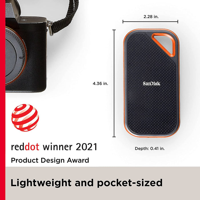 Sandisk Extreme Pro portable SSD 1TB - 2000MB/s