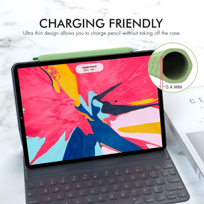 AhaStyle Cute Pencil Case Skin, compatible for Apple Pencil 2, soft cover with a fun design, available at TaMiMi Projects in Qatar.
