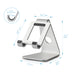 Adjustable tablet and phone stand with CNC precision, heavy-duty aluminum base, fits up to 10-inch devices - TaMiMi Projects in Qatar.