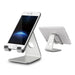 Adjustable tablet and phone stand with CNC precision, heavy-duty aluminum base, fits up to 10-inch devices - TaMiMi Projects in Qatar.