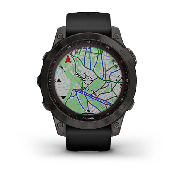 Fēnix® 7 Sapphire Solar Edition - Black DLC Titanium with Black Band - 47mm
