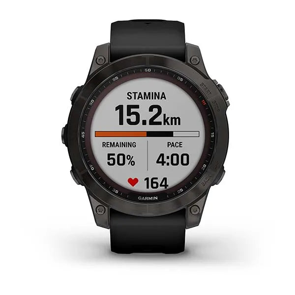 Fēnix® 7 Sapphire Solar Edition - Black DLC Titanium with Black Band - 47mm