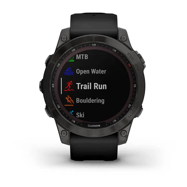 Fēnix® 7 Sapphire Solar Edition - Black DLC Titanium with Black Band - 47mm